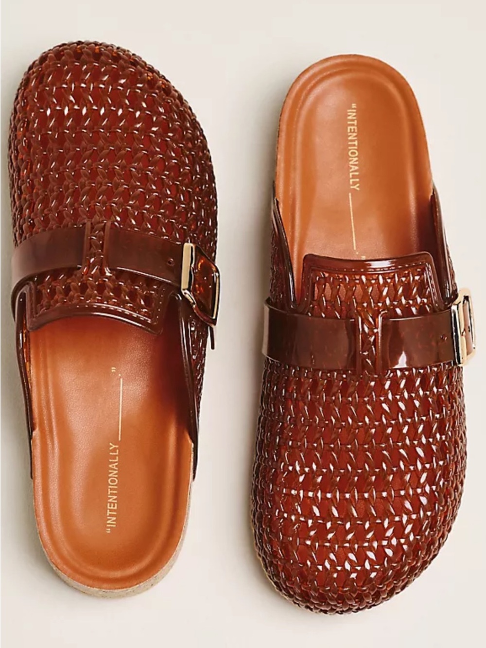 Intentionally Blank Seth Jelly Mule size US 9/ EU 39 color Caramel